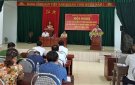 Đảng ủy xã Quang Trung sơ kết giữa nhiệm kỳ thực hiện Nghị quyết Đại hội Đảng bộ xã lần thứ XII.