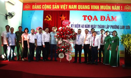 Phường Lam Sơn tổ chức Toạ đàm kỷ niệm 40 năm Ngày Thành lập phường. 