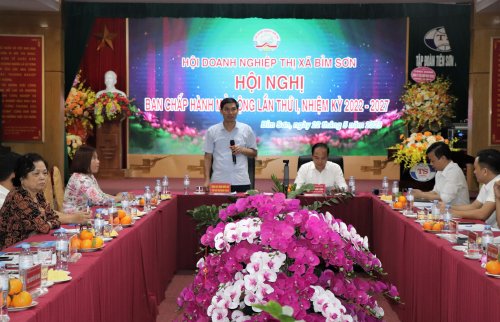 Hội Doanh nghiệp thị xã Bỉm Sơn tổ chức Hội nghị Ban chấp hành mở rộng lần thứ Nhất 1.jpg