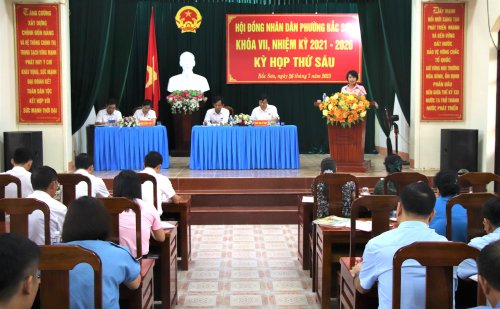 Kỳ họp thứ 6 HĐND phường Bắc Sơn khoá VII, nhiệm kỳ 2021-2026.JPG