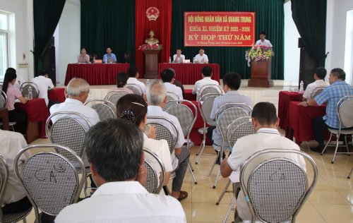 HĐND xã Quang Trung tổ chức kỳ họp thứ Năm_.JPG