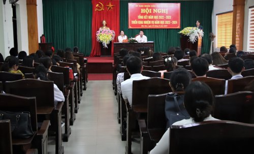 Hội nghị tổng kết năm học 2022-2023 và triển khai nhiệm vụ năm học mới.JPG