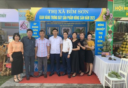 Bỉm Sơn tham gia trưng bày và giới thiệu sản phẩm nông sản an toàn thực phẩm Thanh Hoá 2023.jpg