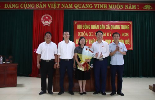 Hội đồng nhân dân xã Quang Trung tổ chức kỳ họp thứ 6 – Kỳ họp chuyên đề bầu bổ sung chức danh Chủ tịch HĐND xã 3.JPG