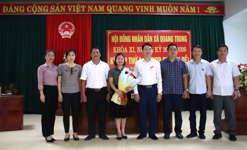 Hội đồng nhân dân xã Quang Trung tổ chức kỳ họp thứ 6 – Kỳ họp chuyên đề bầu bổ sung chức danh Chủ tịch HĐND xã 4.JPG