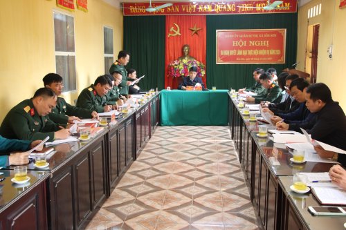 Đảng ủy Quân sự thị xã ra Nghị quyết lãnh đạo thực hiện nhiệm vụ năm 2024  1.JPG