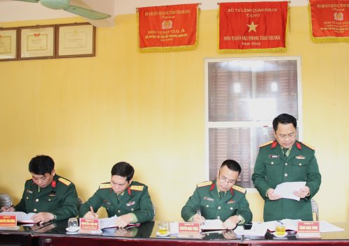 Đảng ủy Quân sự thị xã ra Nghị quyết lãnh đạo thực hiện nhiệm vụ năm 2024  2.JPG