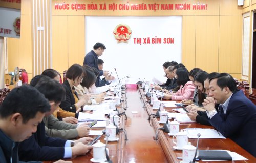 Tổng kết chương trình phối hợp giữa UBND thị xã với Ủy ban MTTQ và các đoàn thể chính trị - xã hội thị xã năm 2023.jpg
