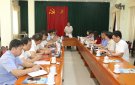 Ban Pháp chế HĐND tỉnh giám sát việc chấp hành pháp luật về phòng, chống tham nhũng, tiêu cực tại thị xã Bỉm Sơn.