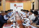 Đoàn công tác của Phó Chủ tịch UBND tỉnh Mai Xuân Liêm làm việc với lãnh đạo thị xã Bỉm Sơn và các ngành chức năng về tình hình thực hiện đầu tư tại khu công nghiệp Bỉm Sơn.