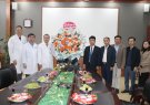 Lãnh đạo thị xã Bỉm Sơn thăm và chúc mừng các cơ sở y tế Thị xã nhân ngày Thầy thuốc Việt Nam 27-2
