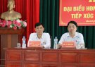 Đại biểu Hội đồng Nhân dân thị xã tiếp xúc cử tri xã Quang Trung.