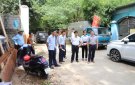 Bí thư Thị ủy Nguyễn Văn Khiên kiểm tra tiến độ thi công đường Hoàng Diệu, phường Bắc Sơn