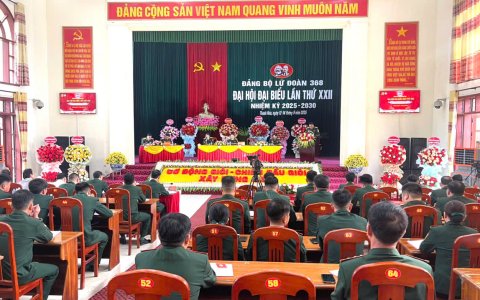 Đại hội Đảng bộ Lữ đoàn 368 lần thứ XXII nhiệm kỳ 2025 – 2030.