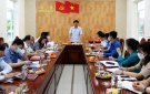 Đồng chí Trịnh Tuấn Thành – Chủ tịch UBND Thị xã làm việc với Lãnh đạo phường Bắc Sơn