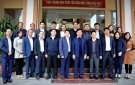 Đoàn công tác thị xã Bỉm Sơn đến thăm và làm việc tại huyện Lang Chánh