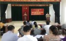 Đảng uỷ xã Quang Trung trao Huy hiệu Đảng cho đảng viên và sơ kết tình hình thực hiện nhiệm vụ 9 tháng đầu năm 2023.