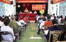 Đại biểu HĐND thị xã tiếp xúc cử tri phường Lam Sơn trước kỳ họp thứ 9.