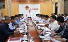 Đoàn công tác của Phó Chủ tịch UBND tỉnh Mai Xuân Liêm làm việc với lãnh đạo thị xã Bỉm Sơn và các ngành chức năng về tình hình thực hiện đầu tư tại khu công nghiệp Bỉm Sơn.