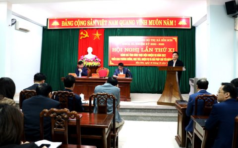 Hội nghị Ban chấp hành Đảng bộ Thị xã Bỉm Sơn lần thứ XI