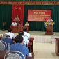 Đảng ủy xã Quang Trung sơ kết giữa nhiệm kỳ thực hiện Nghị quyết Đại hội Đảng bộ xã lần thứ XII.